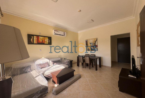 Rustic charm, cozy 1BR with balcony in a Compound