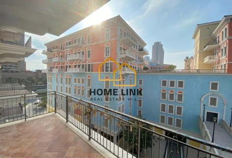 1BR SEMI-FURNISHED | QANAT QUARTIER| BALCONY VIEW