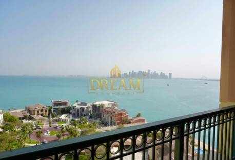 Direct Sea View 2BHK with 3 Balconies for Sale - Apartment in Viva Bahriya