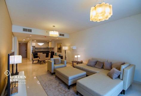 Furnished 1BR Balcony Open LayoutMarina Lusail