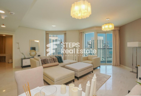 Ready 1 BHK Apartment for Sale in Lusail Marina - apartment in Burj DAMAC Marina