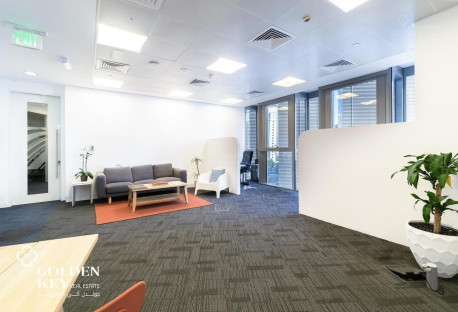 Fitted Office West Bay | For Foreign Investors - Office in Palm Tower B