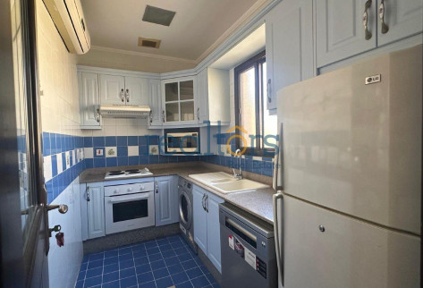 Rustic charm, cozy 1BR with balcony in a Compound