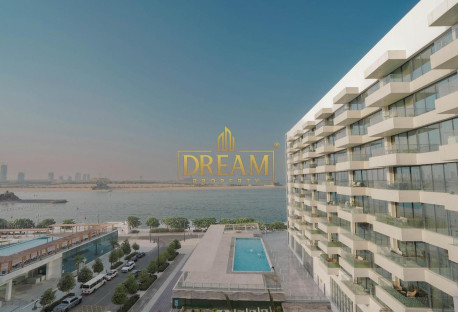 Sea And Pool View|Bills Included1BHK|Balcony in Lusail - Apartment in Marina District