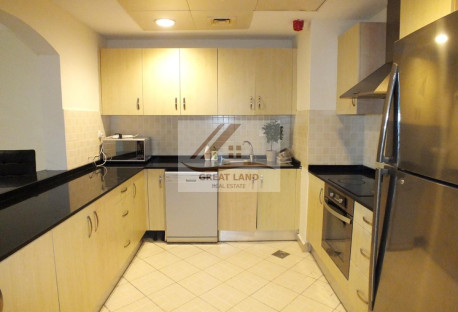 Huge FF 1BR Flat In Pearl Included Bills - Apartment in Tower 13