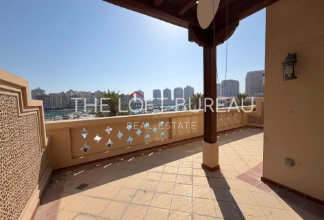 Townhouse Duplex 4 BR+Maid|Full Sea View| Upgraded