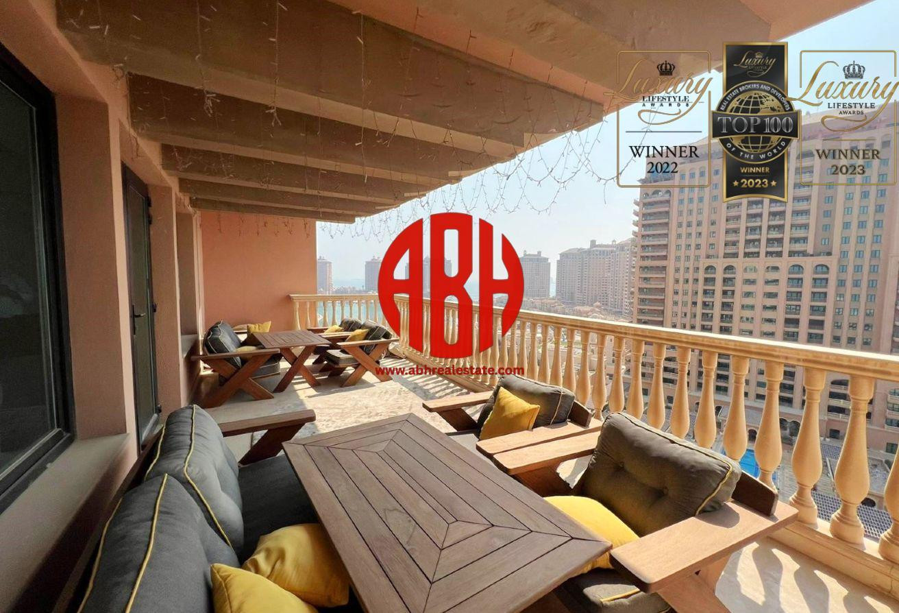 HUGE LUXURY FURNISHED 3BDR + MAID | HUGE BALCONIES - Apartment in East Porto Drive