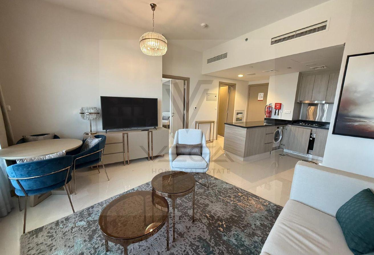 Furnished 2BR in Burj DAMAC | Sea View | - Apartment in Burj DAMAC Waterfront