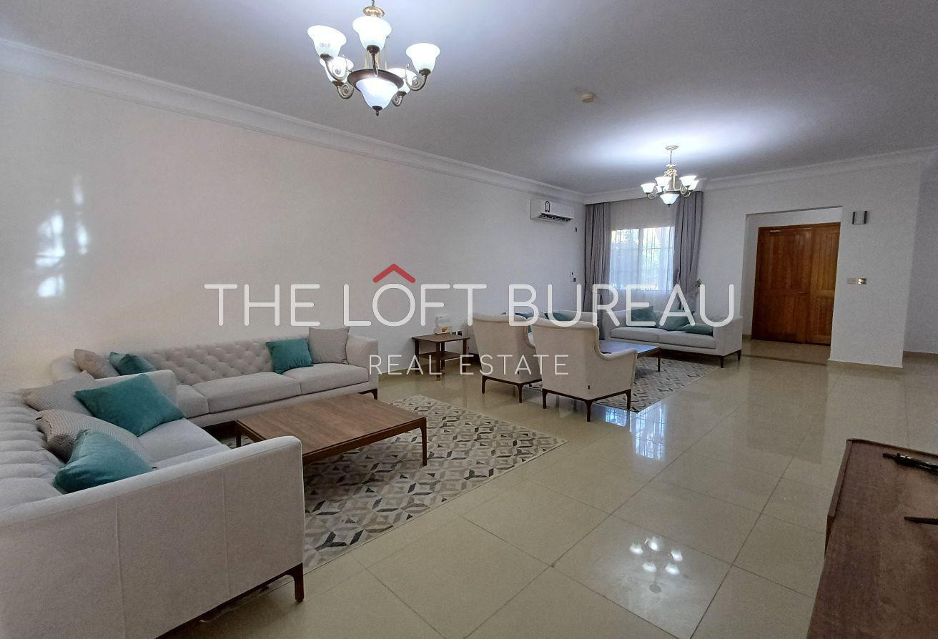 SPACIOUS 4BR +MAID VILLA SEMI FURNISHED - Villa in Abu Sidra