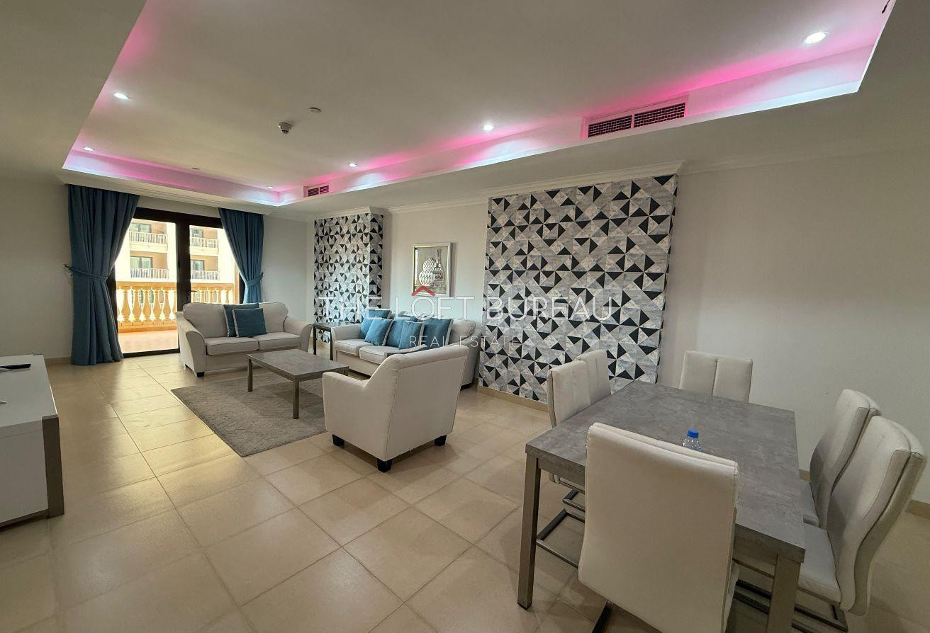 Elegant Side Marina View For Rent in Porto Arabia - Apartment in East Porto Drive