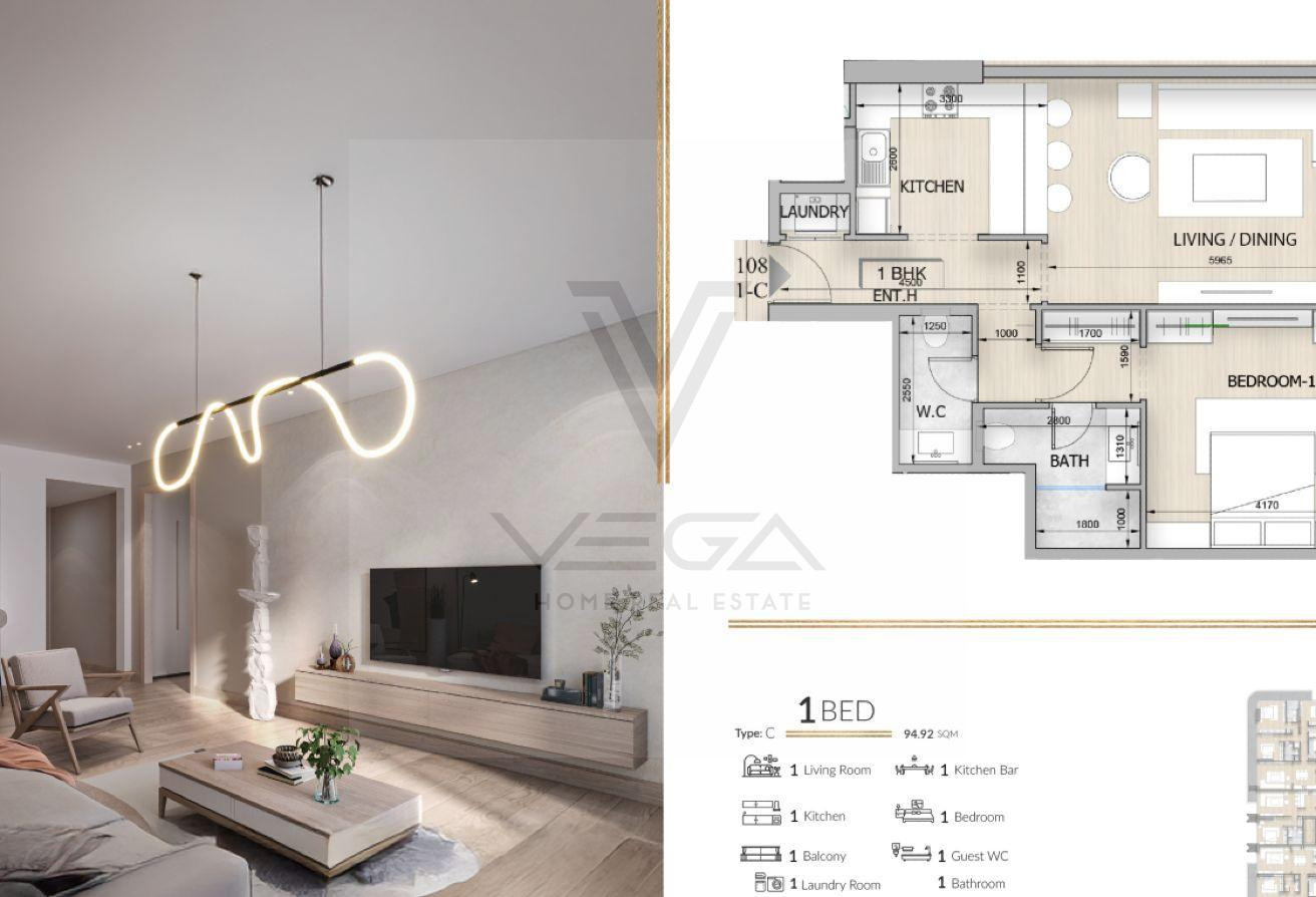 Luxury 1BHK |10% Down Payment 7-years payment plan