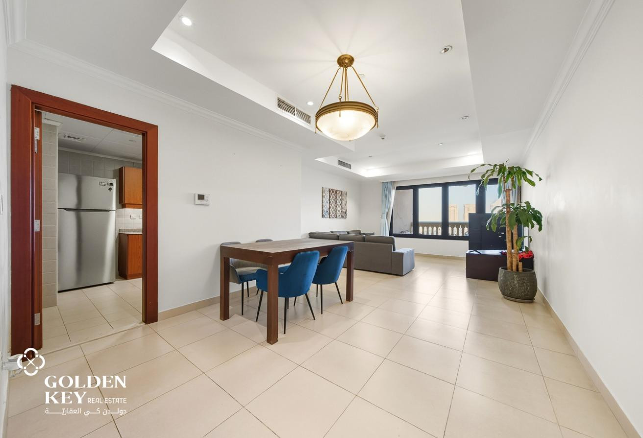 Marina View | Furnished 2BR for Rent| Porto Arabia