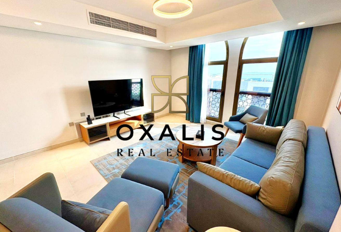 HUGE TERRACE | FURNISHED 2 BHK + MAID | SEA VIEW - Apartment in La Plage West