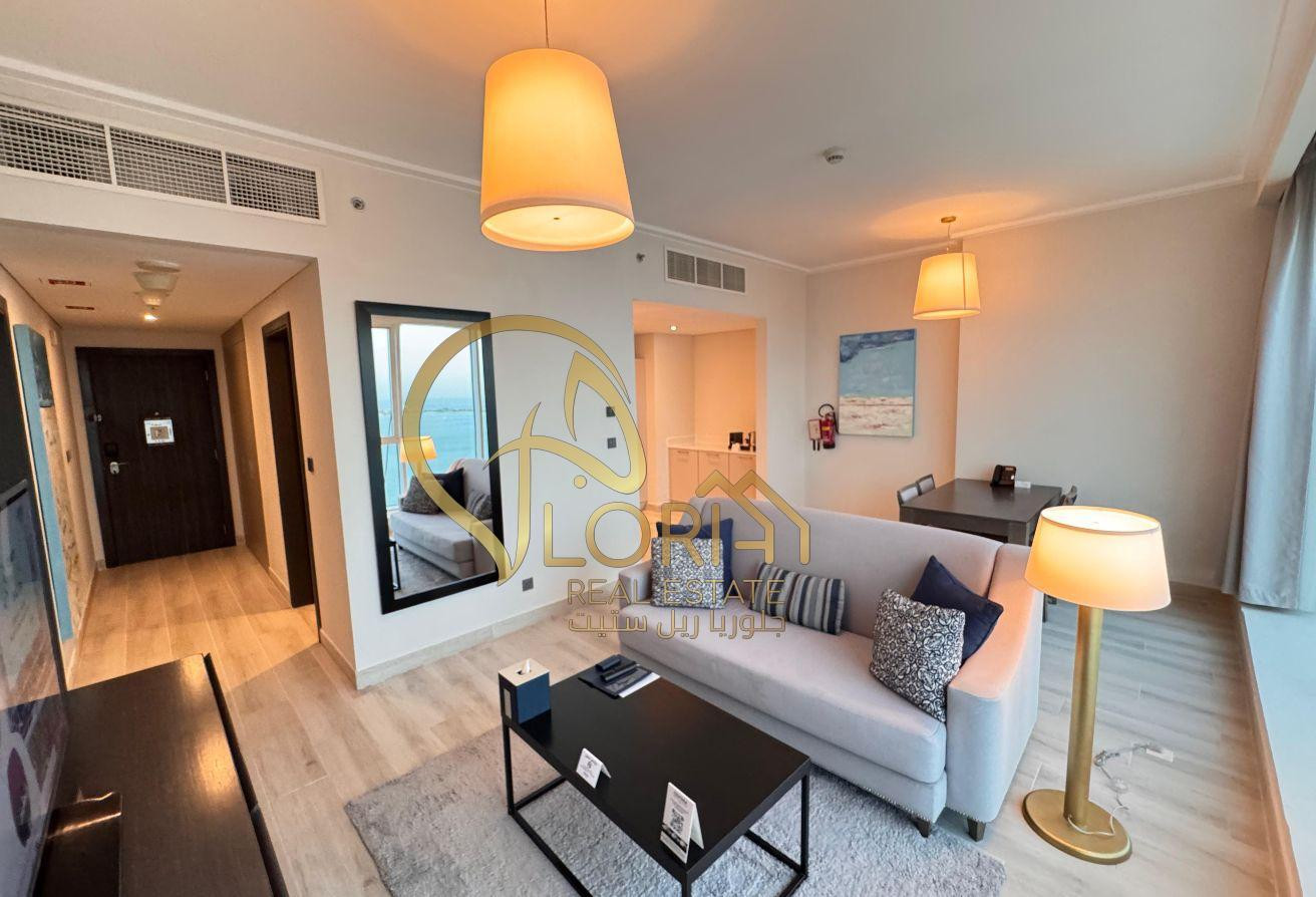 Yearly Contract | Sunny 1BR | All Bills Included - Apartment in Centara West Bay Residences & Suites Doha