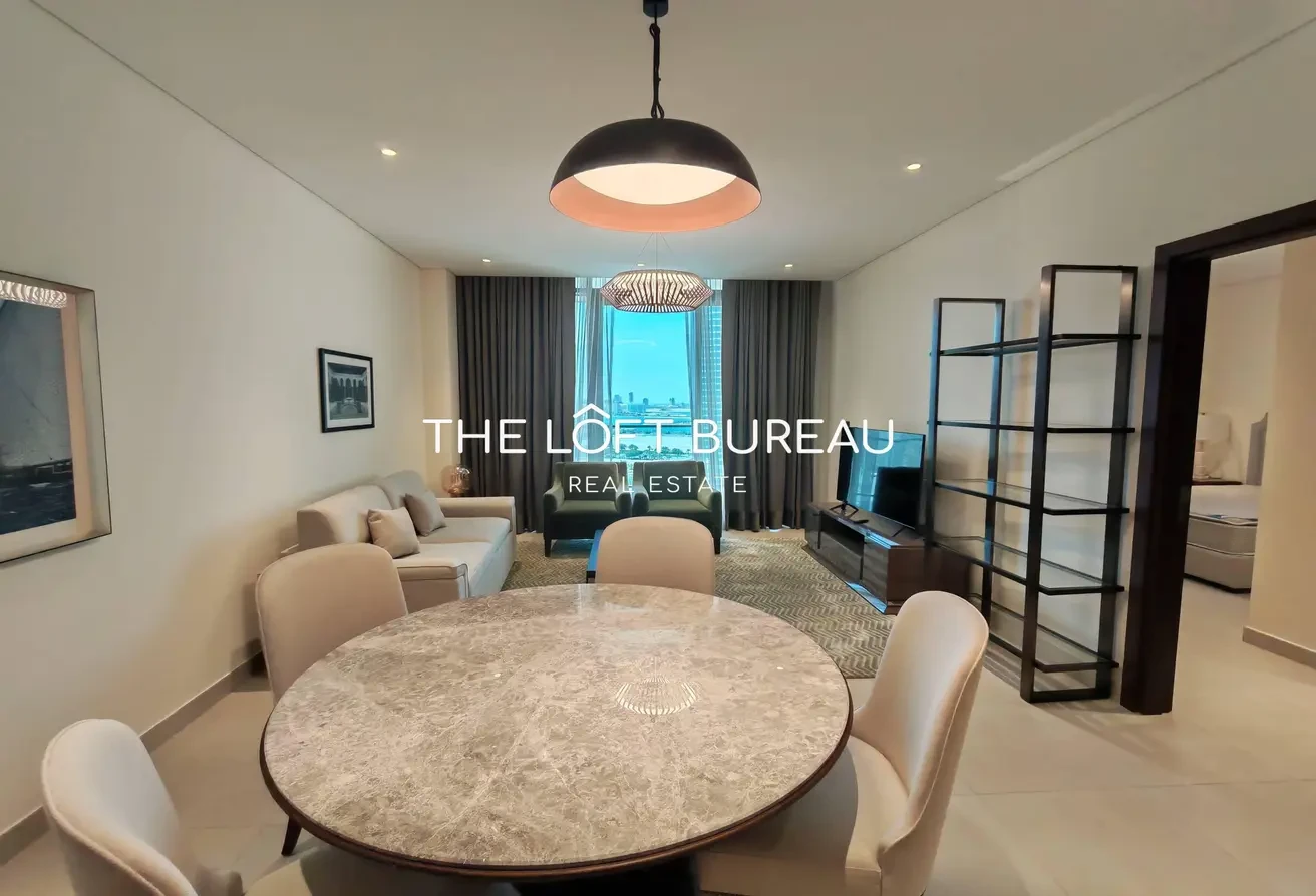 FURNISHED 1BR | LUSAIL VIEW | PRIME PRICE - Apartment in Mamsha Bay