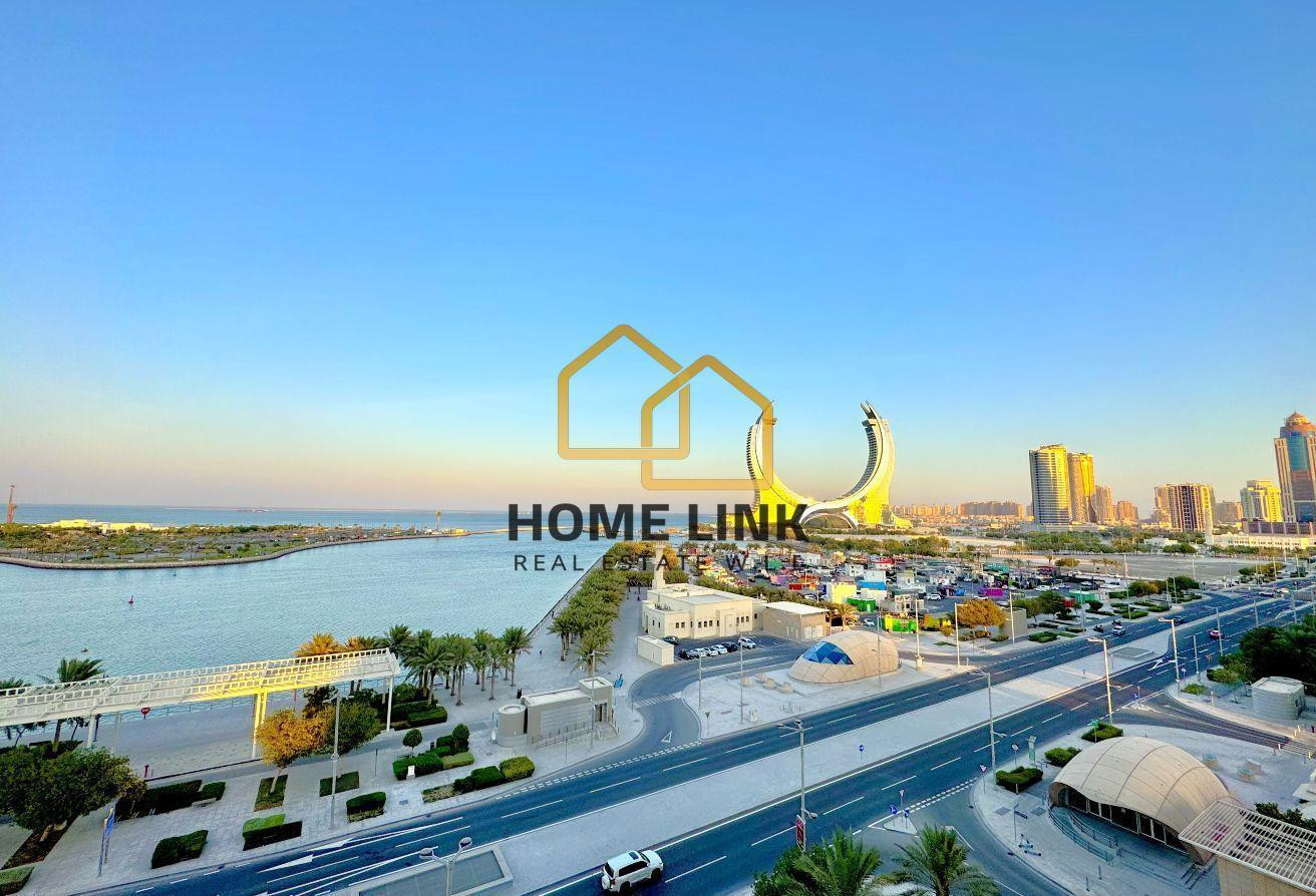 Panoramic view_high floor_2 bedrooms_marina lusail