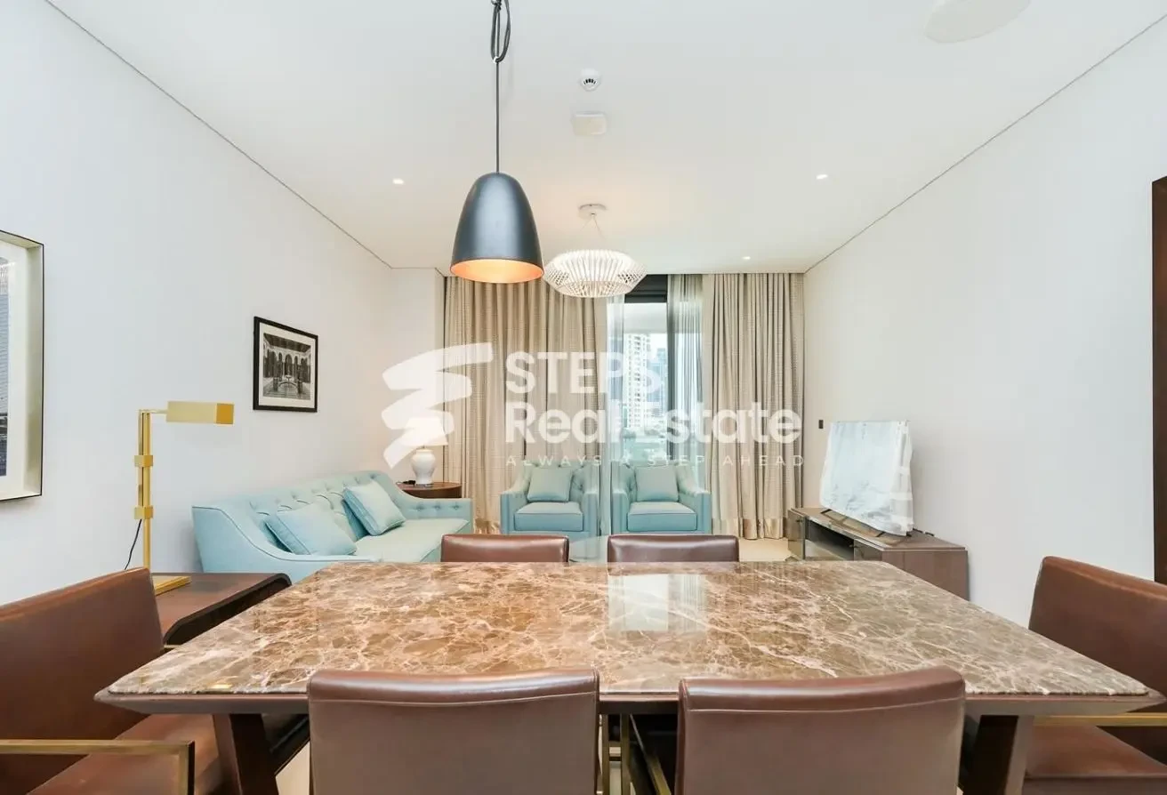 Luxurious 2 BHK Flat with Maids Room for Rent - Apartment in Lusail Residence