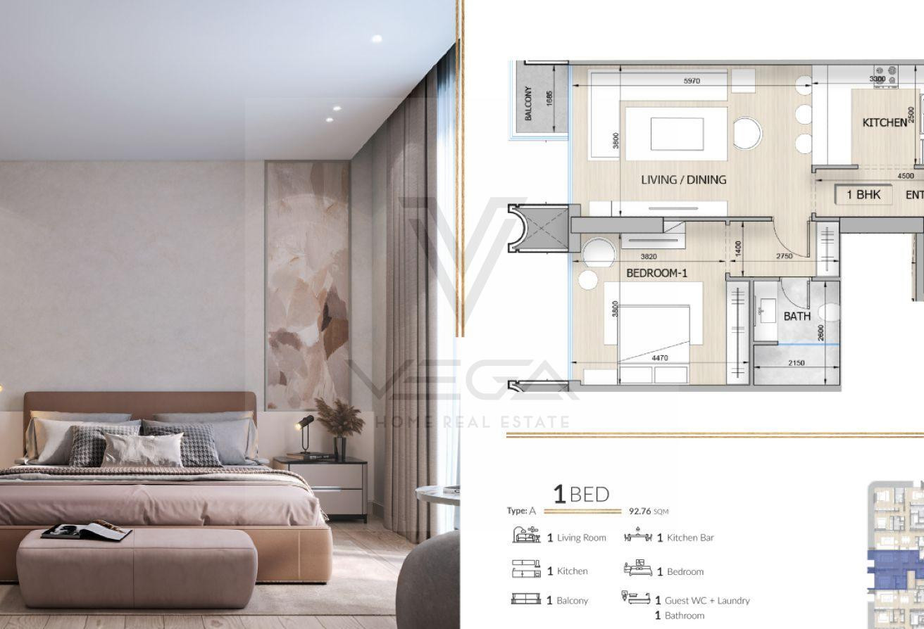 Luxury 1BHK |10% Down Payment 7-years payment plan