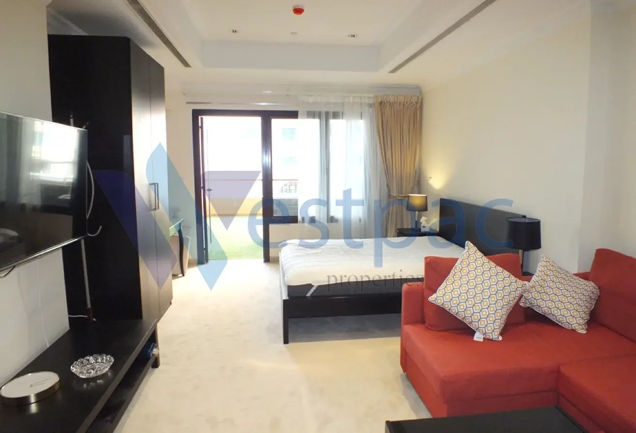 BRIGHT STUDIO FOR RENT | FF | BALCONY - Apartment in Doha