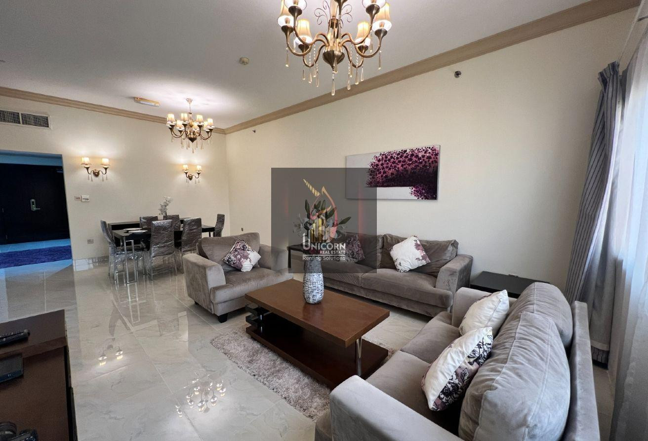 Well-Kept 3-BHK|Balcony|Great Amenities|Free WiFi - Apartment in Al Sadd Road