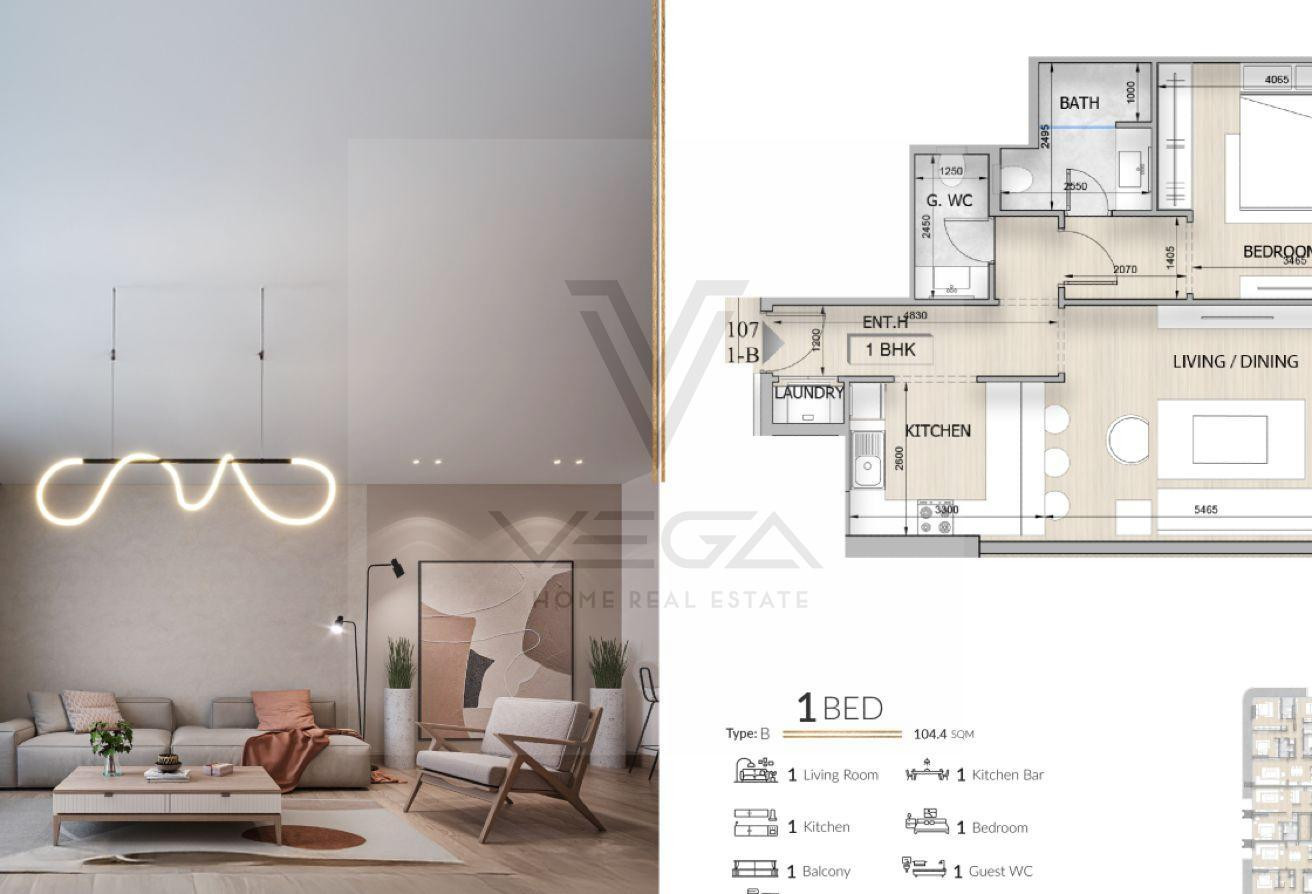 Luxury 1BHK |10% Down Payment 7-years payment plan