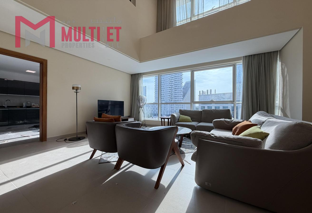 Bills Inc | Sunny 1 Bedroom Duplex | Lusail Marina - Duplex in Lusail Residence