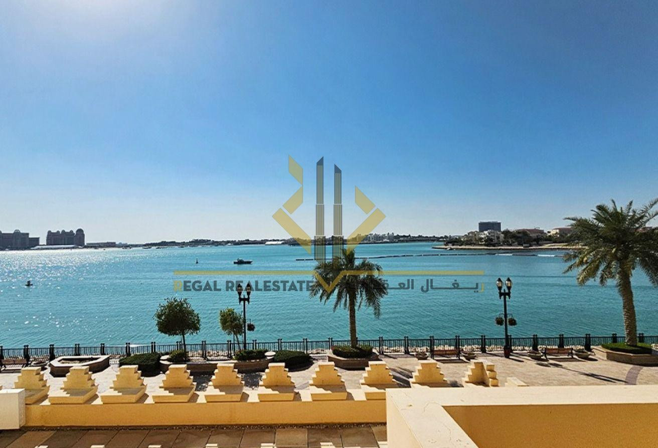 Sea View 2BR Townhouse for rent in Porto Arabia - Apartment in West Porto Drive