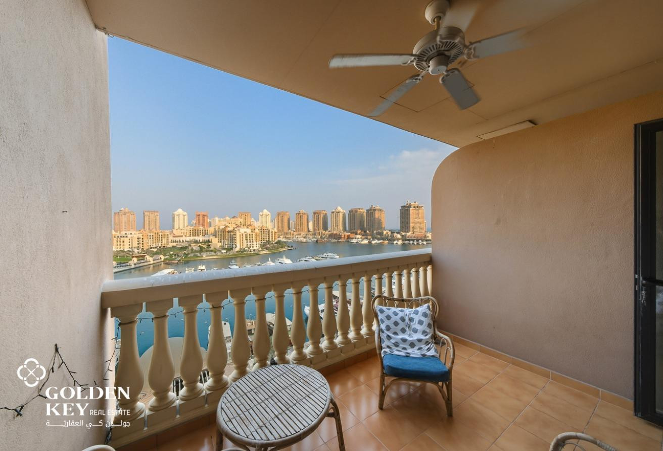 Marina View | Furnished 2BR for Rent| Porto Arabia
