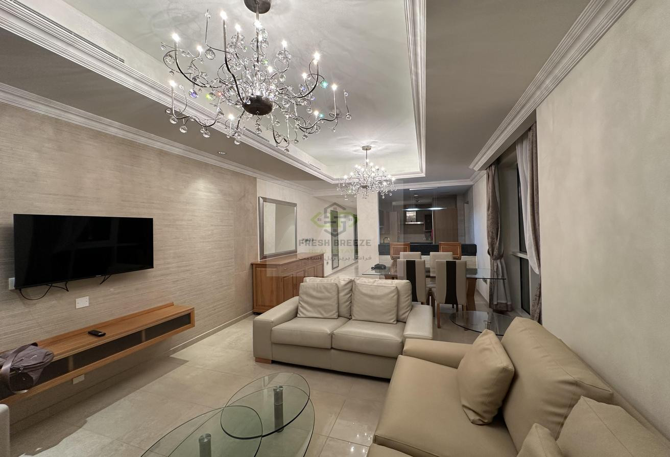 Fully Furnished 1BHK with Full Sea View in Pearl