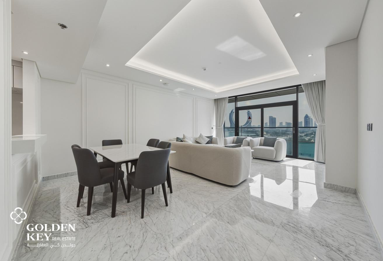 Ready to Move | 2BR+Balcony | Marina View | Lusail - Apartment in Ezdan Oasis