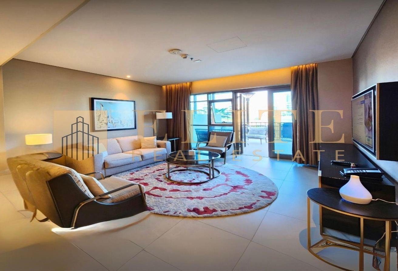 Luxury 2BR Duplex / Sea View / 2 Balcony - Penthouse in Hilton Doha The Pearl Residences
