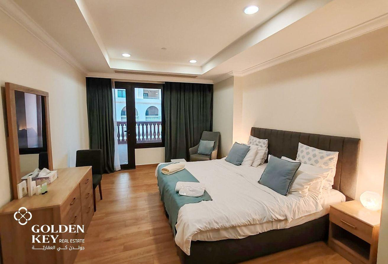 Elegant 1BHK with Balcony for Rent | Furnished - Apartment in West Porto Drive