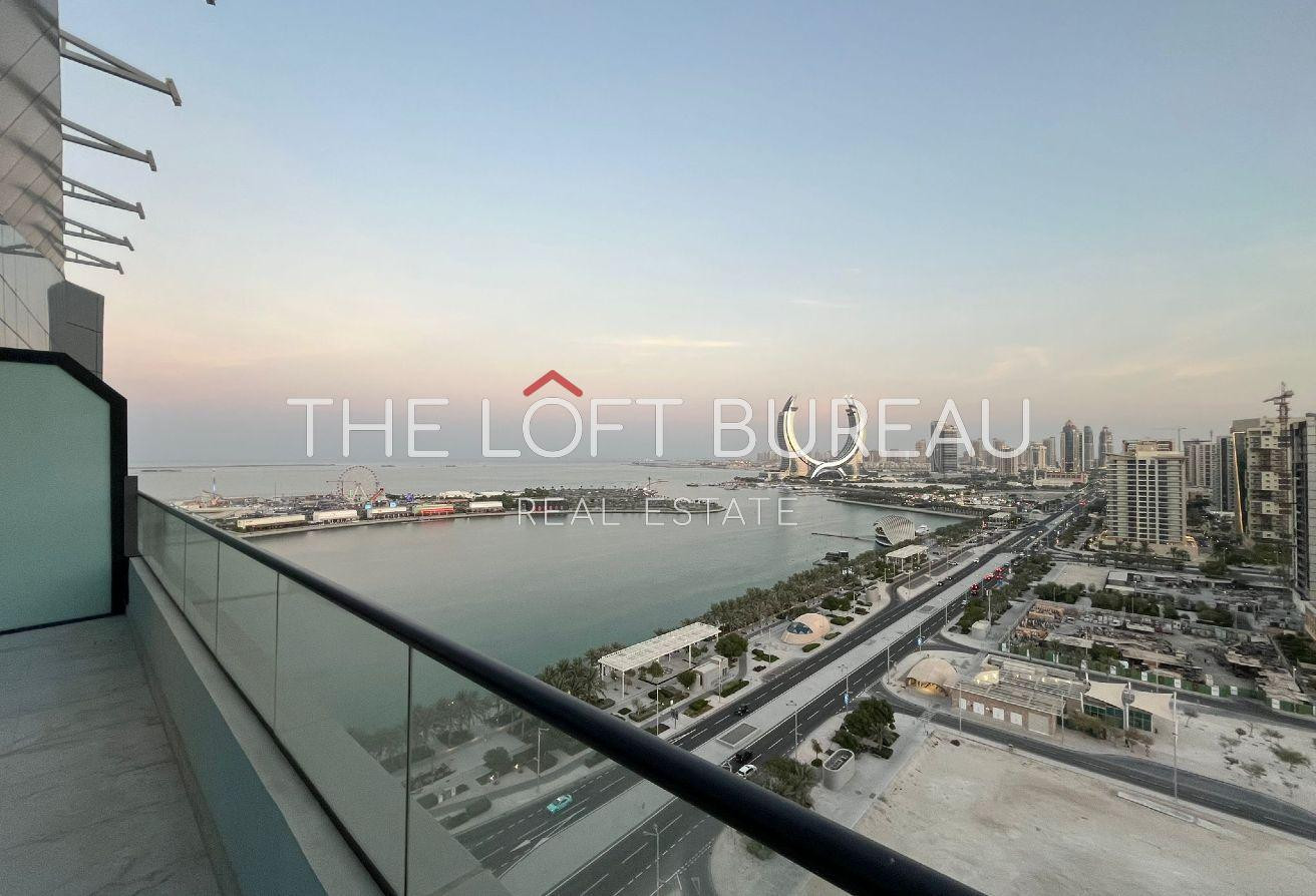 BRAND NEW 2BHK + SEA VIEW + BALCONY || FURNISHED - Apartment in Lusail Residence