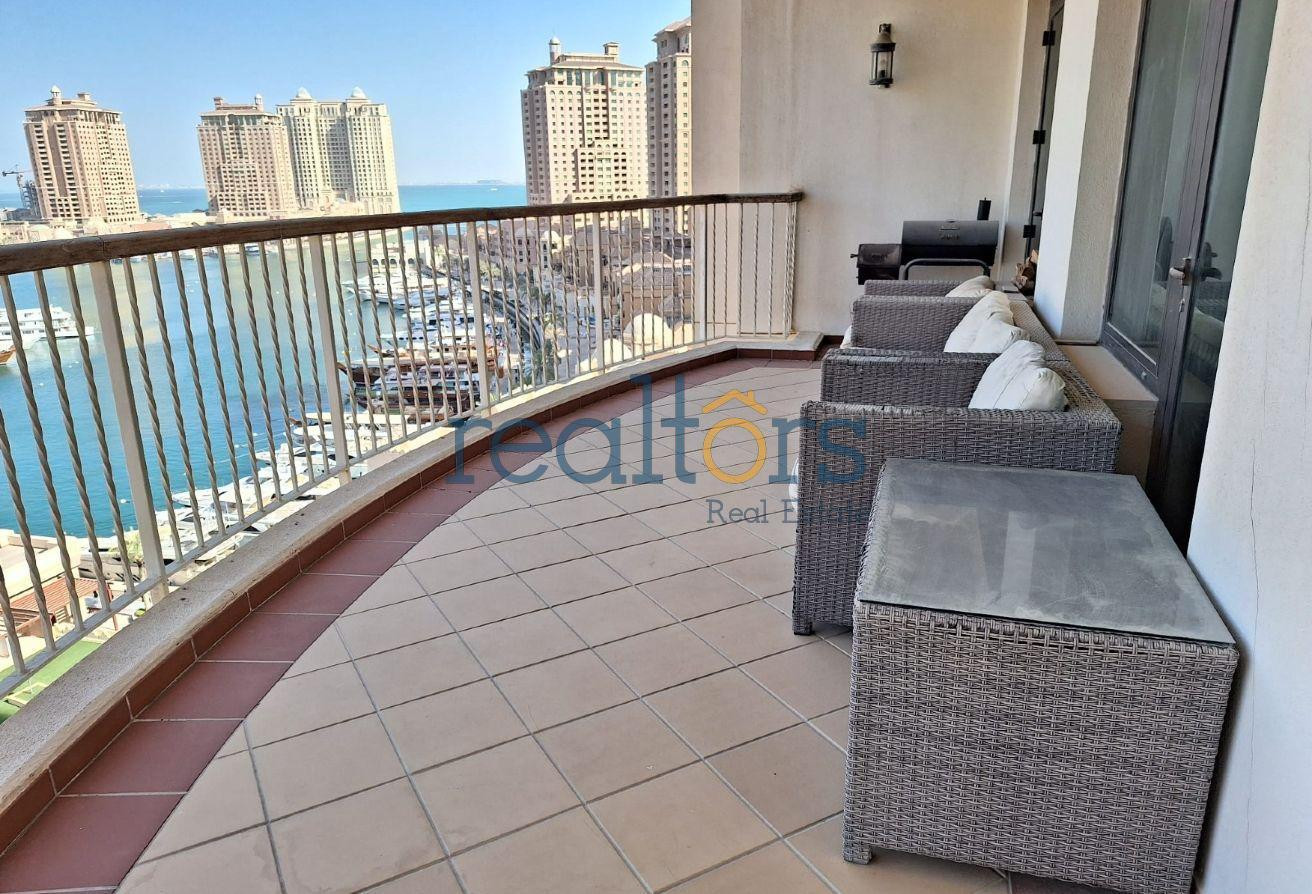 Direct Marina View | Spacious 3-Bed + Maid’s Room - Apartment in East Porto Drive