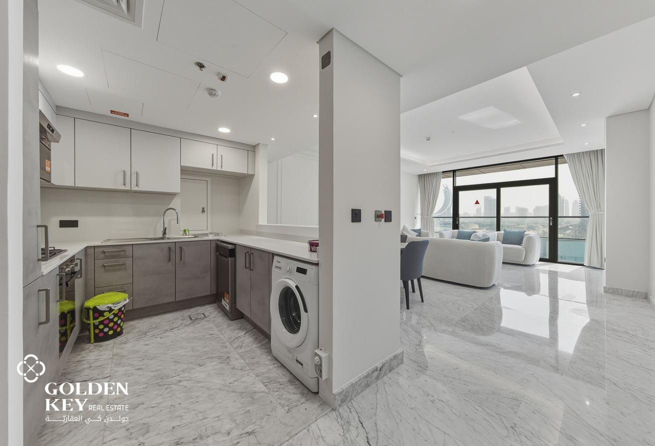 Ready to Move | 2BR+Balcony | Marina View | Lusail - Apartment in Ezdan Oasis