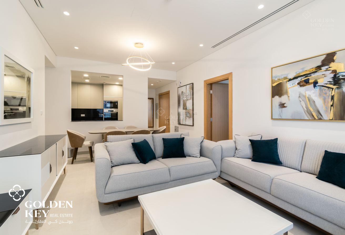 Bill Included| Premium Tower| 2BR+Maid | Furnished - Apartment in The Garden