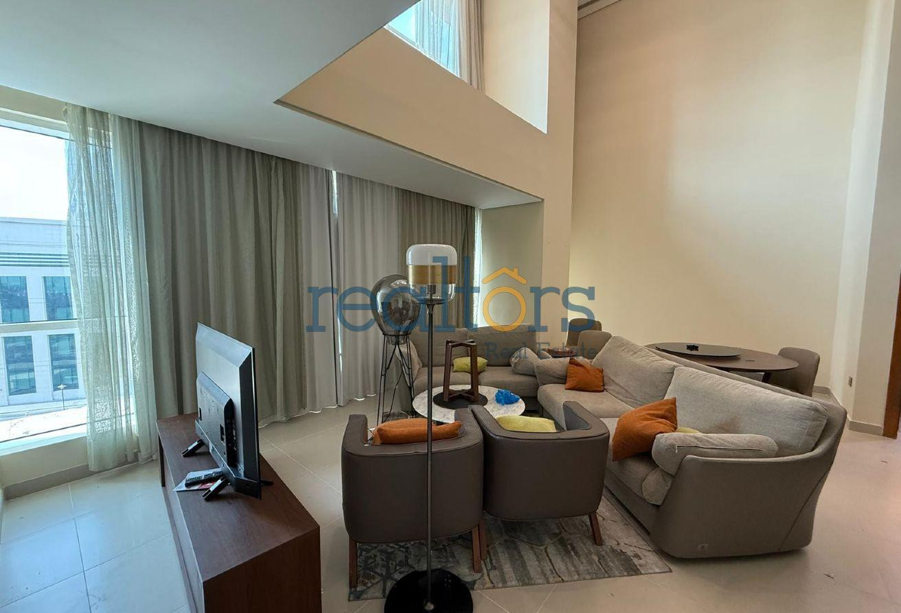 Modern 1BR Duplex with Bills Included | Lusail Mar - Duplex in Lusail Residence