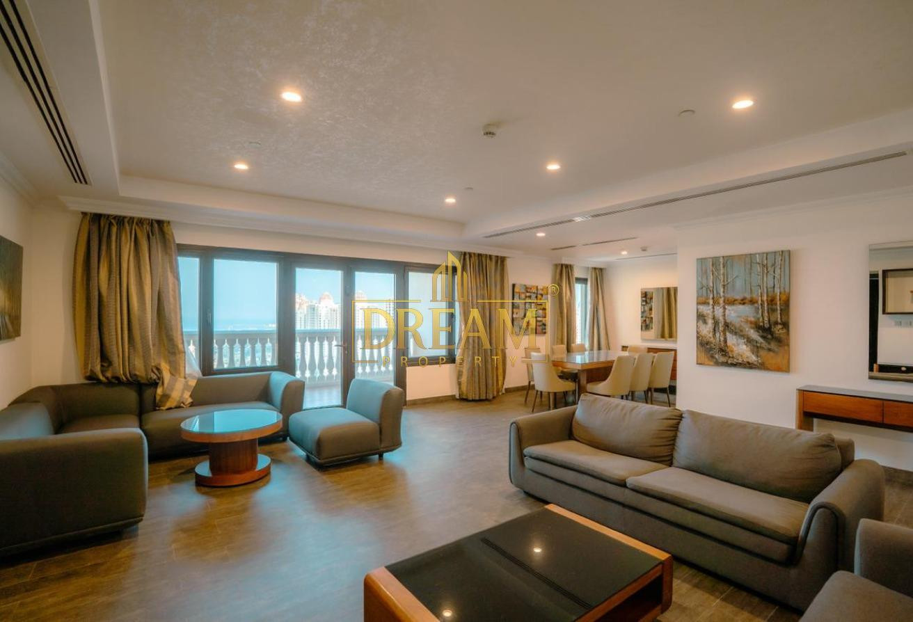 Stunning 2 BHK with Sea View | Fully Furnished - Apartment in Porto Arabia