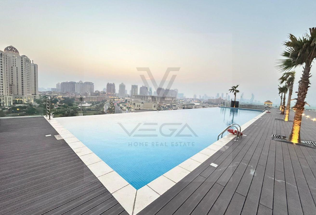 Luxury 1BR Sea View in The Pearl (NEGOTIABLE ) - Apartment in Giardino Apartments
