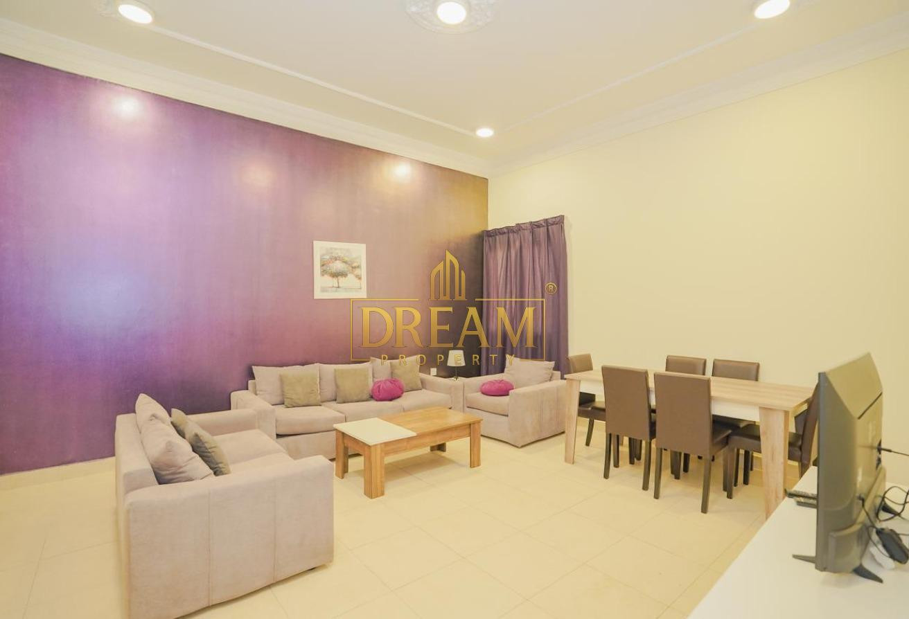 3BHK SEMI-FURNISHED APARTMENT WITH BALCONY .