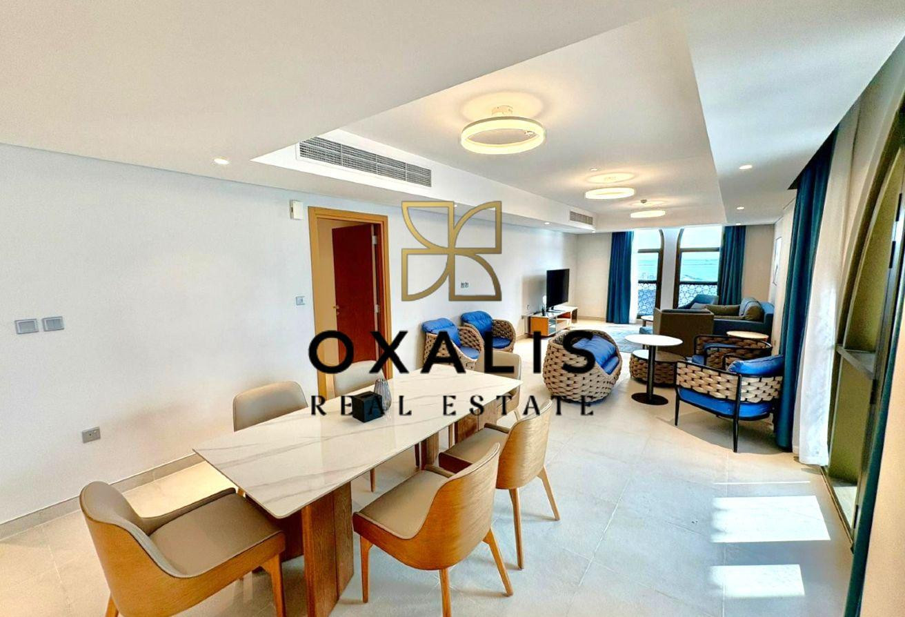 HUGE TERRACE | FURNISHED 2 BHK + MAID | SEA VIEW - Apartment in La Plage West