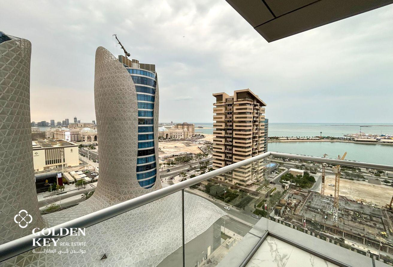 Amazing Sea View | 2BR w/Balcony | Lusail Marina - Apartment in Marina Tower 23
