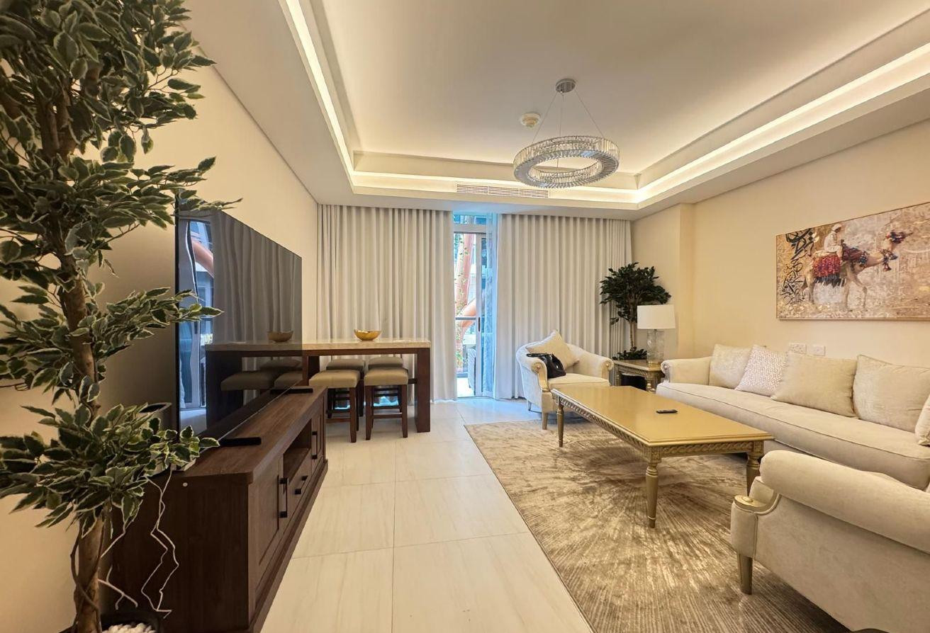 LUXURY FF 1BR APT W/BALCONY &amp; FULL FACILITIES - Apartment in Gewan Island