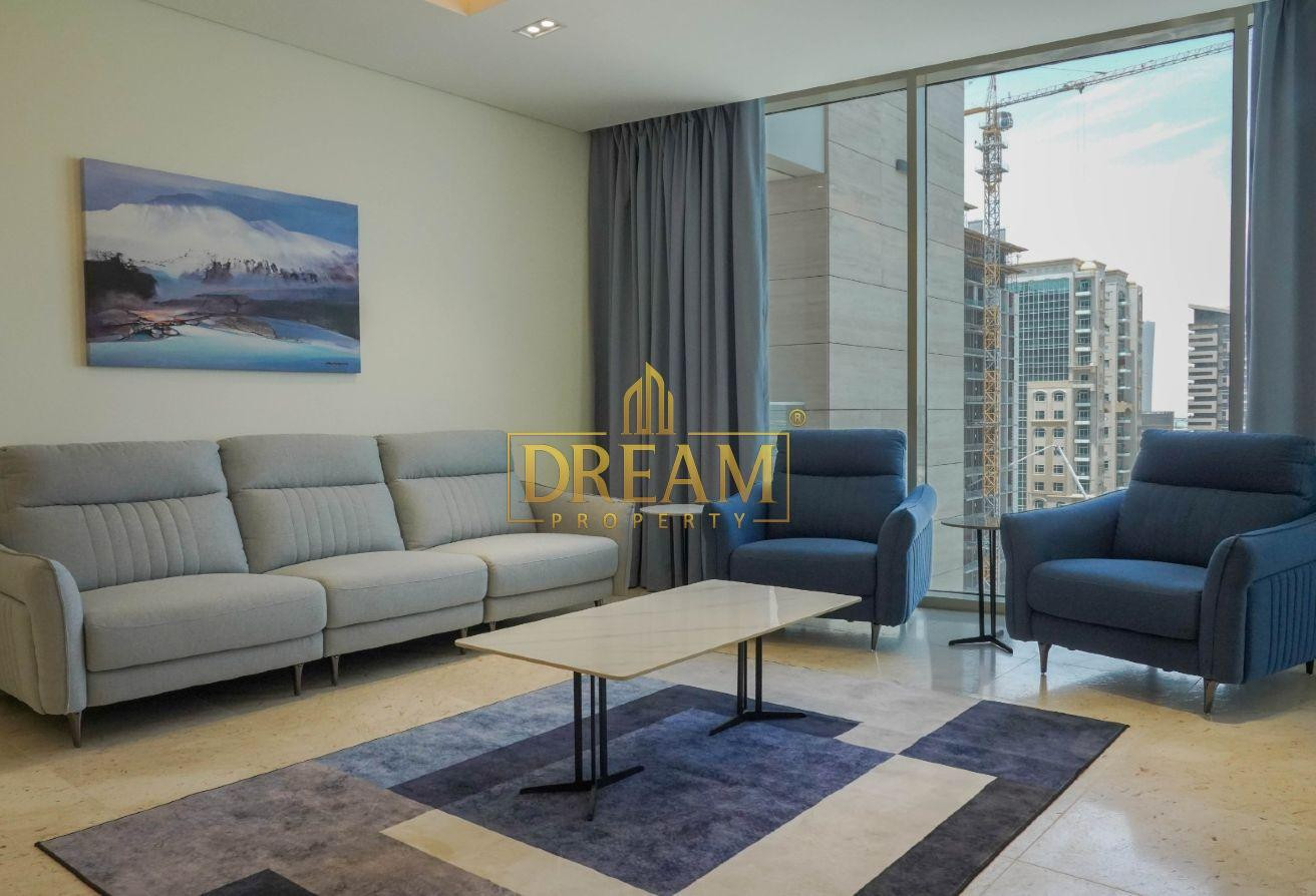 Modern 2-Bedroom Apartment | Sea View | For Rent - Apartment in Marina District