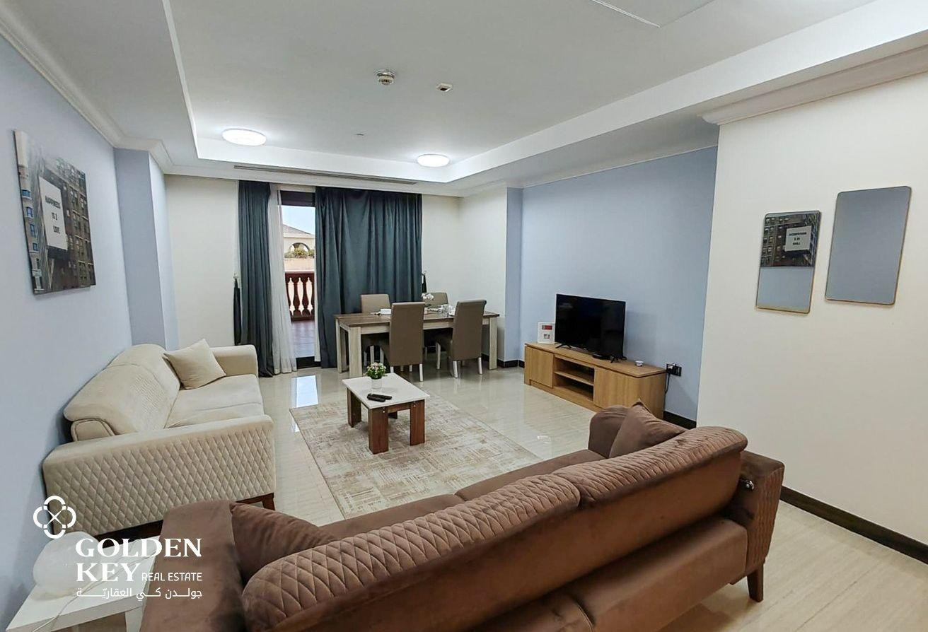 Elegant 1BHK with Balcony for Rent | Furnished - Apartment in West Porto Drive