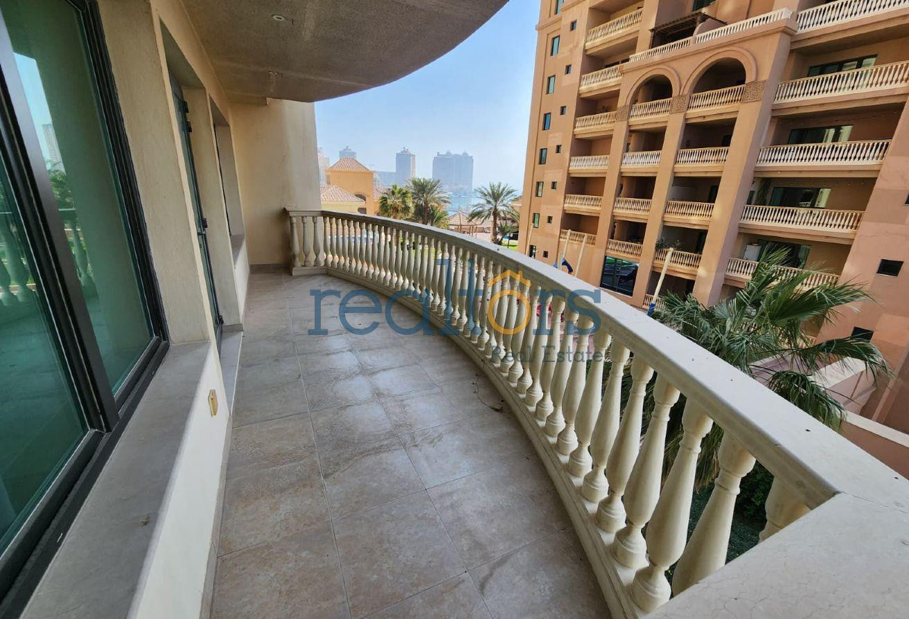 Sea View | 2BR | Semi-Furnished | Balcony