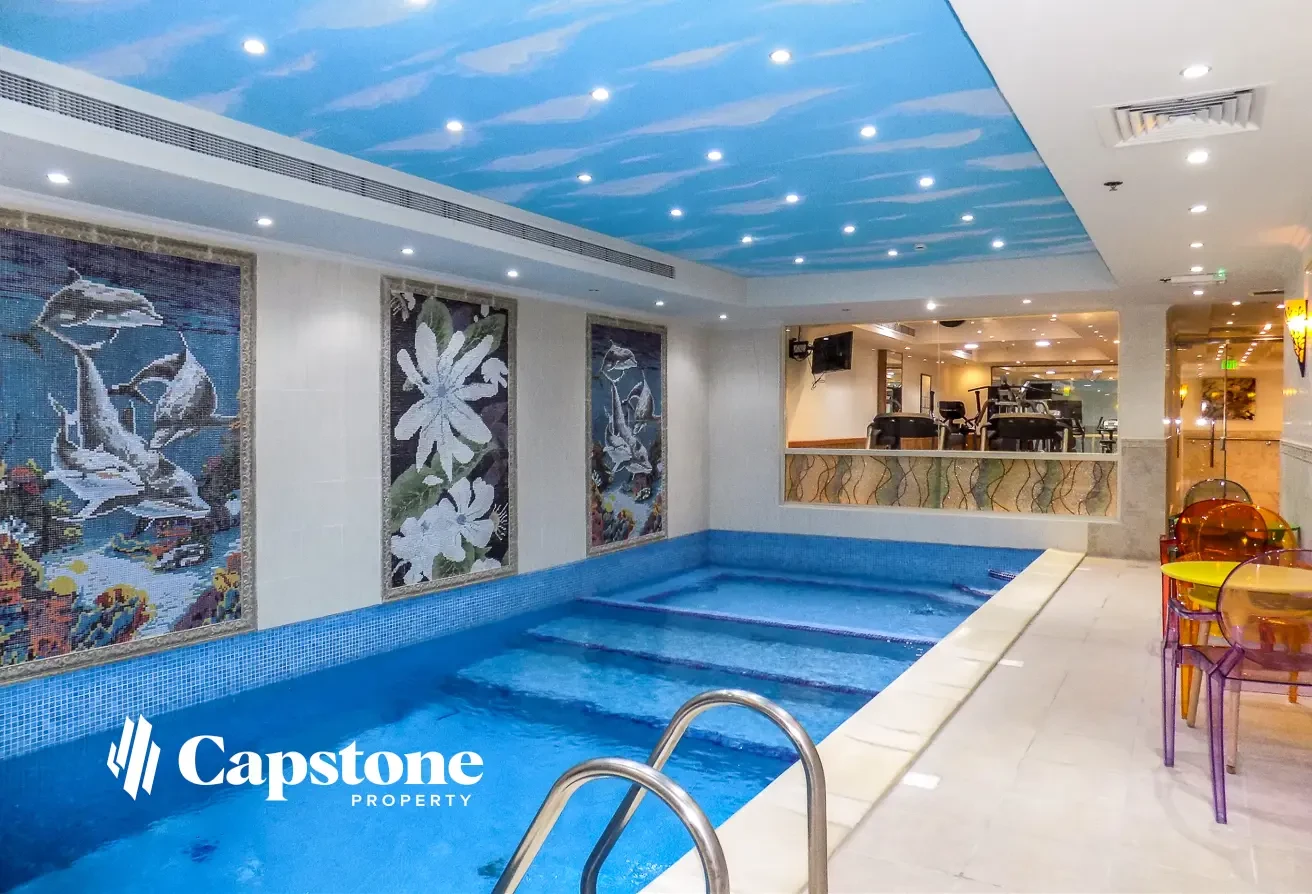 Spacious 1BR Fully Furnished with Pool and Gym - Apartment in Anas Street