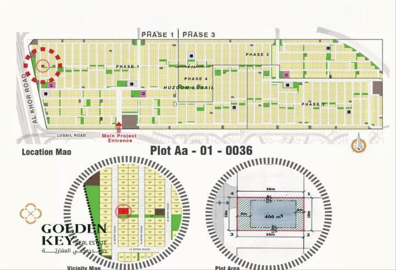 Huzoom, Lusail ✅ Prime Corner Land Plot – Limited! - Plot in Lusail City