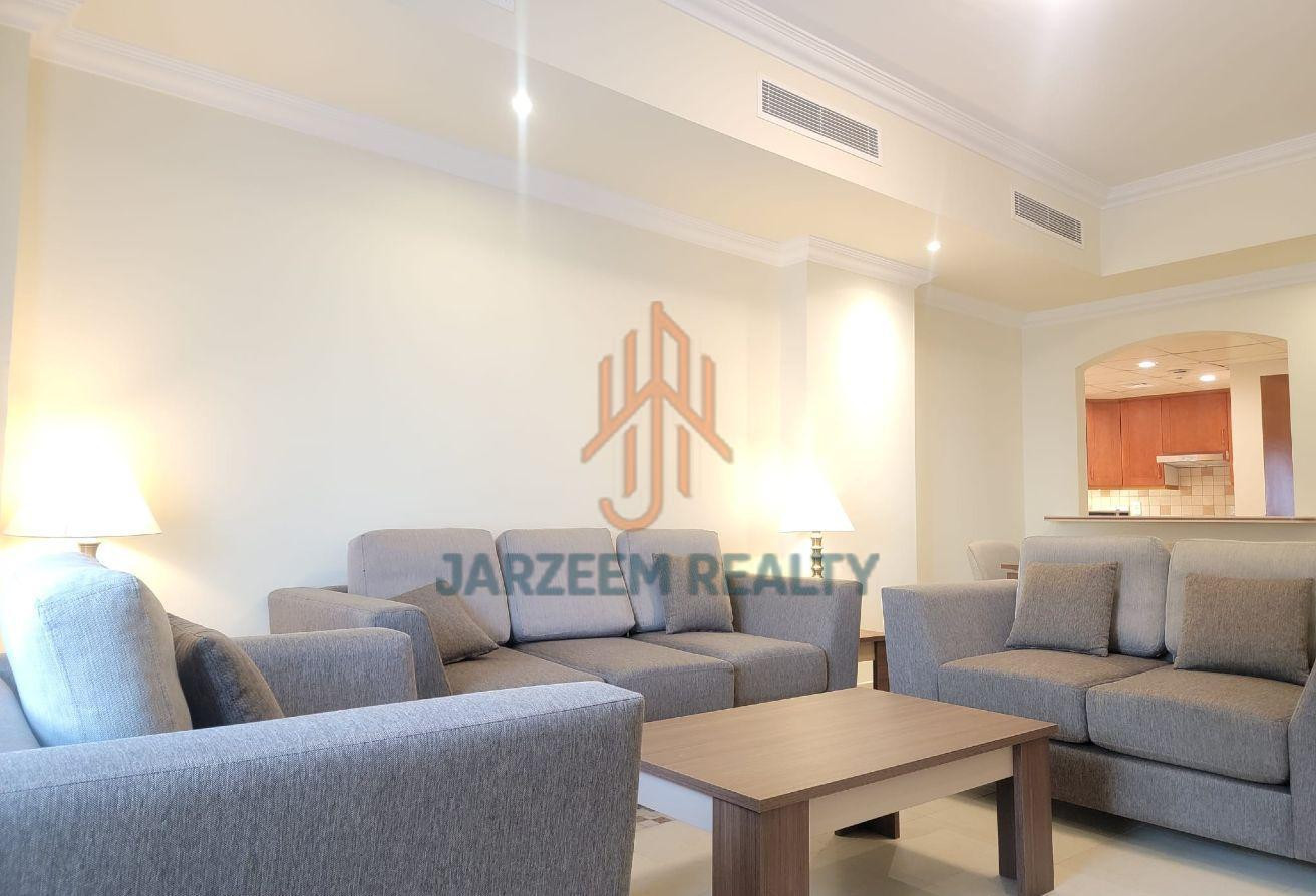 Sea View | 2BR | Semi-Furnished | Balcony