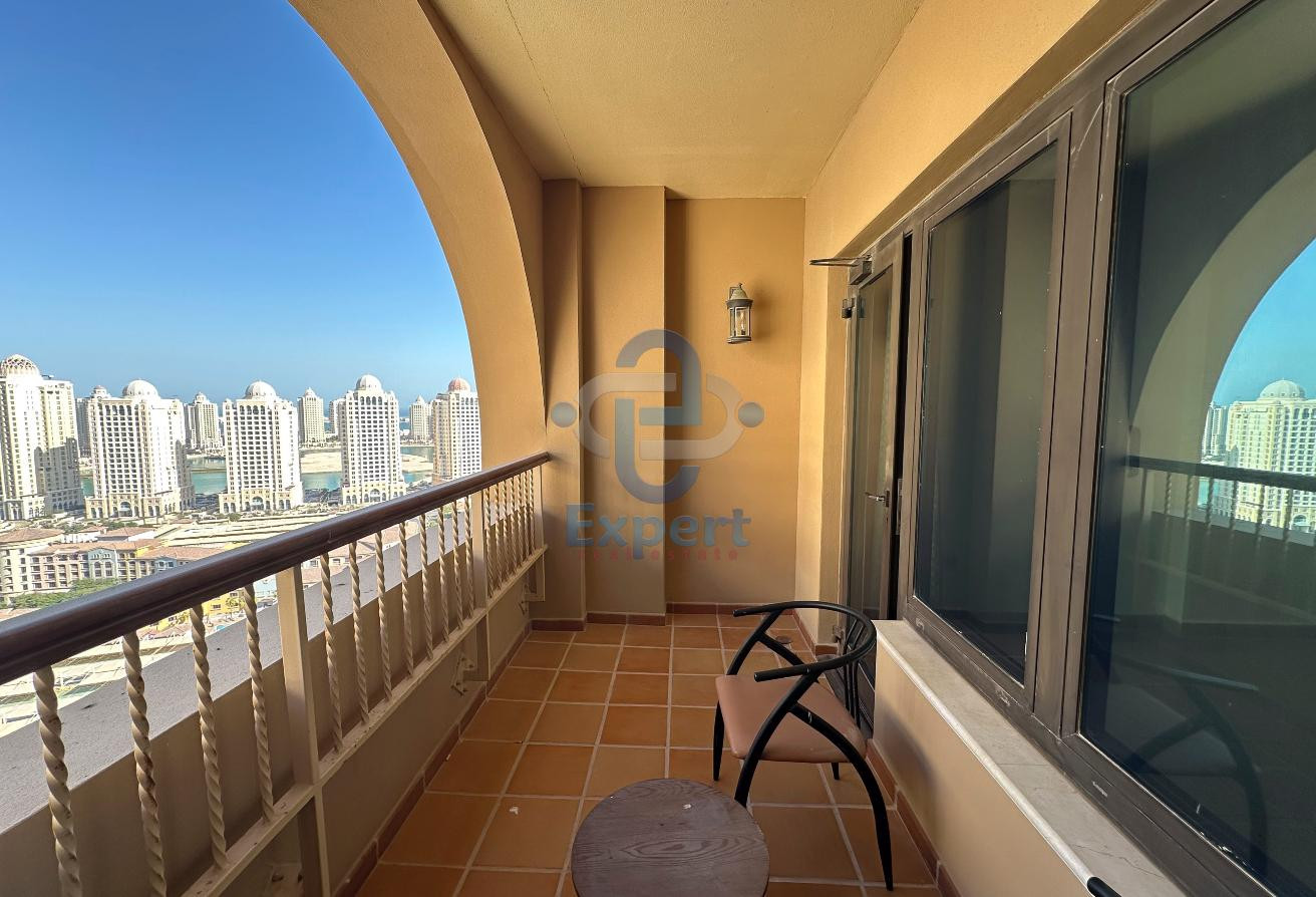 2BHK Apartment with Balcony Marina View in Porto - Apartment in East Porto Drive
